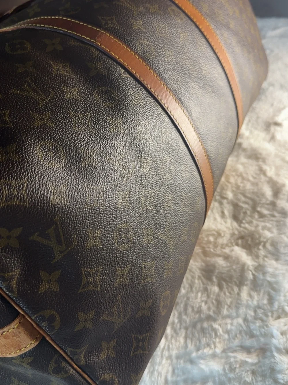 Louis Vuitton Monogram Canvas Duffel Bag in Brown and Tan